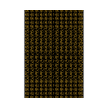 Load image into Gallery viewer, Black &amp; Gold - Happy Birthday Gift Wrapping Paper Roll - Front View