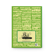 Load image into Gallery viewer, Braided Hair Black Woman - Empowering Hardcover Journal - Celebrating Strength and Beauty Back