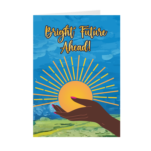 Pure Sunshine - Bright Future Ahead - African American Inspirational Greeting Card