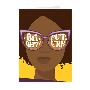 Sunglasses Bright Future - African American Woman - Black Card Shop