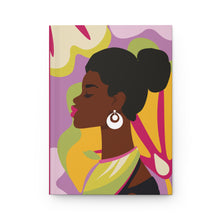 Load image into Gallery viewer, Bright Energy - African American Woman - Artistic Hardcover Journal Front