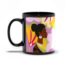 Load image into Gallery viewer, Bright Energy - African American Woman - Mother&#39;s Day Coffee Mugs Handle on the Left