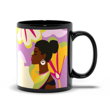 Load image into Gallery viewer, Bright Energy - African American Woman - Mother&#39;s Day Coffee Mugs Handle on the Right