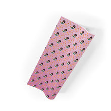 Load image into Gallery viewer, Butterflies &amp; Flowers - African American Woman -  Gift Wrapping Paper - Rolled View 2
