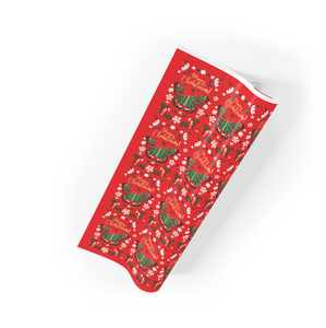 Butterfly - Merry Christmas Gift Wrapping Paper Roll