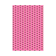 Load image into Gallery viewer, Castle, Crowns &amp; Hearts - African American Woman - Pink Gift Wrapping Paper Roll - Front View
