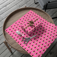 Load image into Gallery viewer, Castle, Crowns &amp; Hearts - African American Woman - Pink Gift Wrapping Paper Roll - Paper + Wrapped Gift