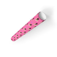 Load image into Gallery viewer, Castle, Crowns &amp; Hearts - African American Woman - Pink Gift Wrapping Paper Roll - Rolled View
