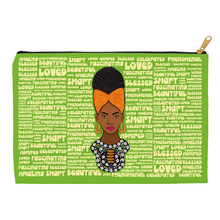 Load image into Gallery viewer, Celebrated &amp; Phenomenal - African American Woman - Accessory Bag Side A