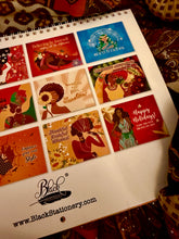 Load image into Gallery viewer, 2026 Black Stationery African American Wall Calendar - SHINE! (Medium Size)