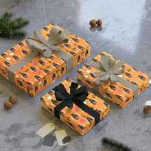 Load image into Gallery viewer, Colorful Bouquet 2 - African American Woman - Floral Gift Wrapping Paper Roll - Wrapped Gifts 2