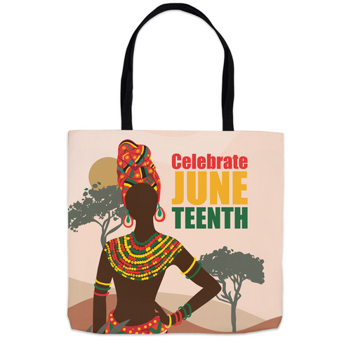 Colors of Africa Celebrate Juneteenth Tote Bags 