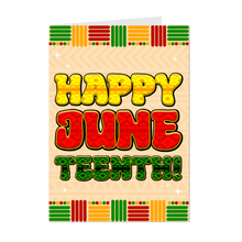 Load image into Gallery viewer, Colors of Africa Celebration - Happy Juneteenth Greeting Card - Words