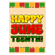 Load image into Gallery viewer, Colors of Africa Celebration - Happy Juneteenth Greeting Card - Words