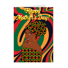 Load image into Gallery viewer, Colors of Africa Glowing Mom - Happy Mother's Day - Smiling Black Woman - Fashionista
