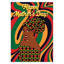 Load image into Gallery viewer, Colors of Africa Glowing Mom - Happy Mother's Day - Smiling Black Woman - Fashionista