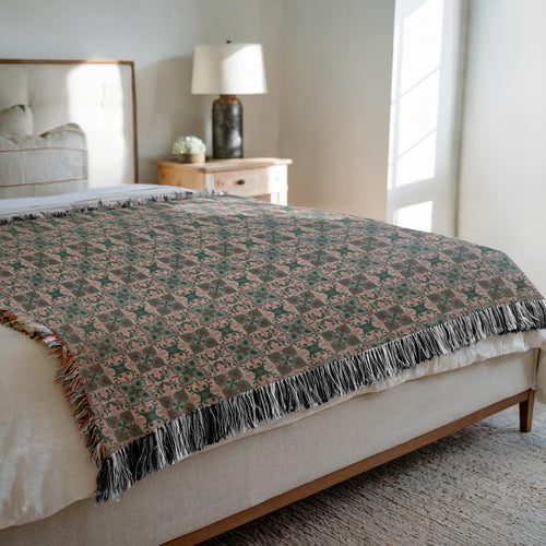 Creative Imagination - Cozy Decorative Woven Blankets - 3 Sizes - Home Décor & Gift Giving on Sample Bed