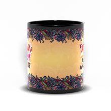 Load image into Gallery viewer, Crowned World&#39;s Best Mom - Floral Coffee Mug Handle at the Back