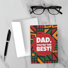 Load image into Gallery viewer, Dad You&#39;re The Best Award - Father&#39;s Day Greeting Cards Front with Sample Background
