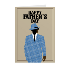 Load image into Gallery viewer, Dapper Dad Style - African American Man - Father&#39;s Day Card (Plaid)