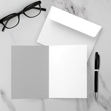 Load image into Gallery viewer, Designer Easter Eggs Vibes - Black Stationery Easter Cards Inside with Sample Background