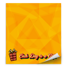 Load image into Gallery viewer, Each Day is a Gift - Black Stationery Notepads - Positive Quote - Gratitude Gift Stationery