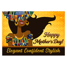 Load image into Gallery viewer, Elegant Confident Stylish - African American Mom - Happy Mother's Day Greeting Card - Black Mom