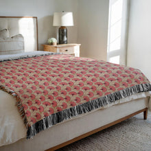 Load image into Gallery viewer, Elegant Fans Cozy Decorative Woven Blankets - 3 Sizes - Home Décor &amp; Gift Giving on Sample Bed