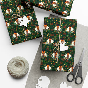 Elevated - African American Woman - Green Gift Wrapping Paper Roll - Wrapped Gifts 2
