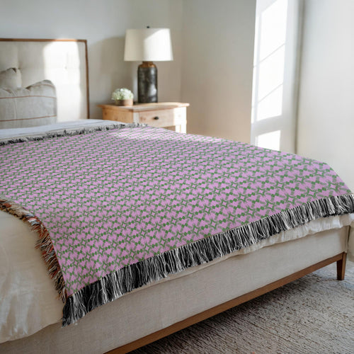 Elevated - Cozy Decorative Woven Blankets - 3 Sizes - Home Décor & Gift Giving on Sample Bed