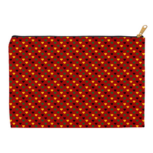 Load image into Gallery viewer, Elevated Colors of Africa Heart Accessory Bag (Red)