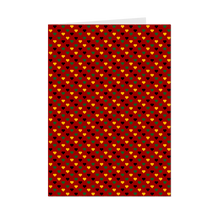 Load image into Gallery viewer, Elevated Colors of Africa Hearts - Black Stationery Greeting Cards (Red) front