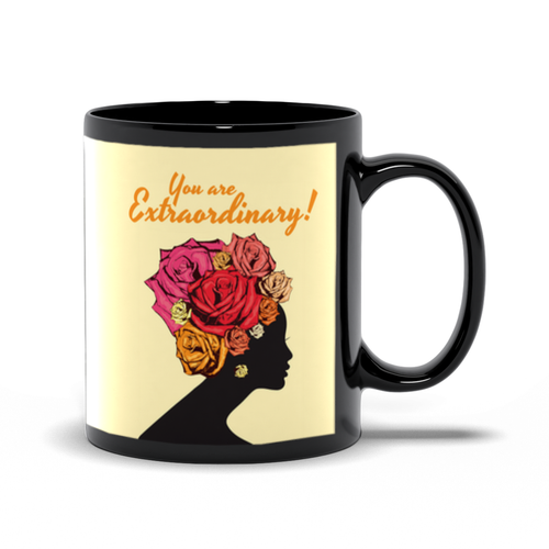 Extraordinary - African American Woman - Coffee Mugs Handle on the Right