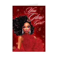 Load image into Gallery viewer, Always Glamorous - You Glow Girl - African American Valentine&#39;s Day Cards