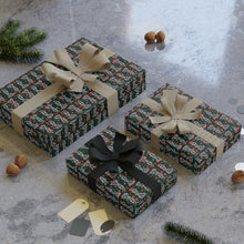 Load image into Gallery viewer, Fancy Gown &amp; Turban - African American Woman - Green Gift Wrapping Paper Roll - Wrapped Gifts 2