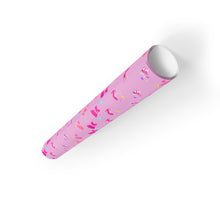 Load image into Gallery viewer, Fashionista Pink Gift Wrapping Paper Roll - Rolled View