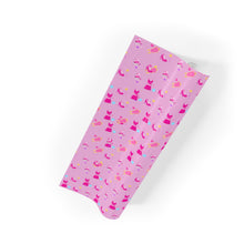 Load image into Gallery viewer, Fashionista Pink Gift Wrapping Paper Roll - Rolled View 2