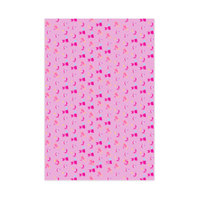 Load image into Gallery viewer, Fashionista Pink Gift Wrapping Paper Roll - Vertical Front View