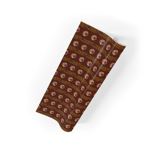 Feeling the Love - African American Woman - Floral Ethnic Gift Wrapping Paper - Rolled View 2