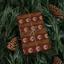 Load image into Gallery viewer, Feeling the Love - African American Woman - Floral Ethnic Gift Wrapping Paper - Wrapped Gift Sample Photo