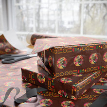 Load image into Gallery viewer, Feeling the Love - African American Woman - Floral Ethnic Gift Wrapping Paper - Wrapped Gifts
