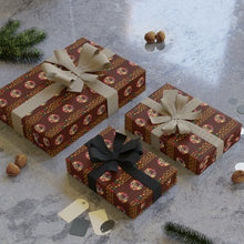 Load image into Gallery viewer, Feeling the Love - African American Woman - Floral Ethnic Gift Wrapping Paper - Wrapped Gifts 2