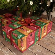 Load image into Gallery viewer, Festive African American Doll - Christmas Gift Wrap Paper (Short Dreadlocks Hairstyle w/Beads)under a Christmas tree