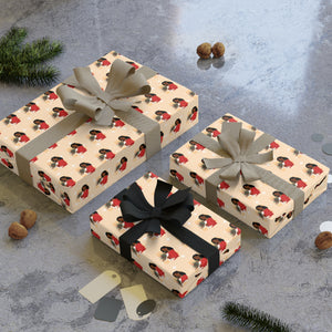 Floral Love - African American Woman - Gift Wrapping Paper Roll - Wrapped Gifts 2