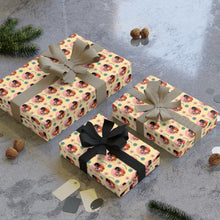 Load image into Gallery viewer, Flower Love - African American Woman - Floral Gift Wrapping Paper Roll - Wrapped Gifts  2