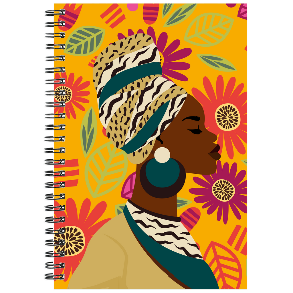 Flowers & Confidence - African American Afrocentric Notebooks