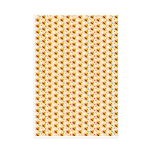 Load image into Gallery viewer, Flowers &amp; Stars - African American Woman - Yellow Gift Wrapping Paper Roll - Front View