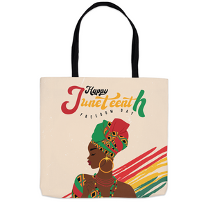 Freedom Day - African American Queen - Juneteenth Tote Bags  2