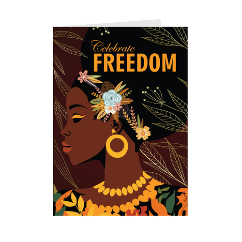 Freedom Juneteenth Scented Greeting Card Front