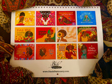Load image into Gallery viewer, 2026 Black Stationery African American Wall Calendar - SHINE! (Medium Size)